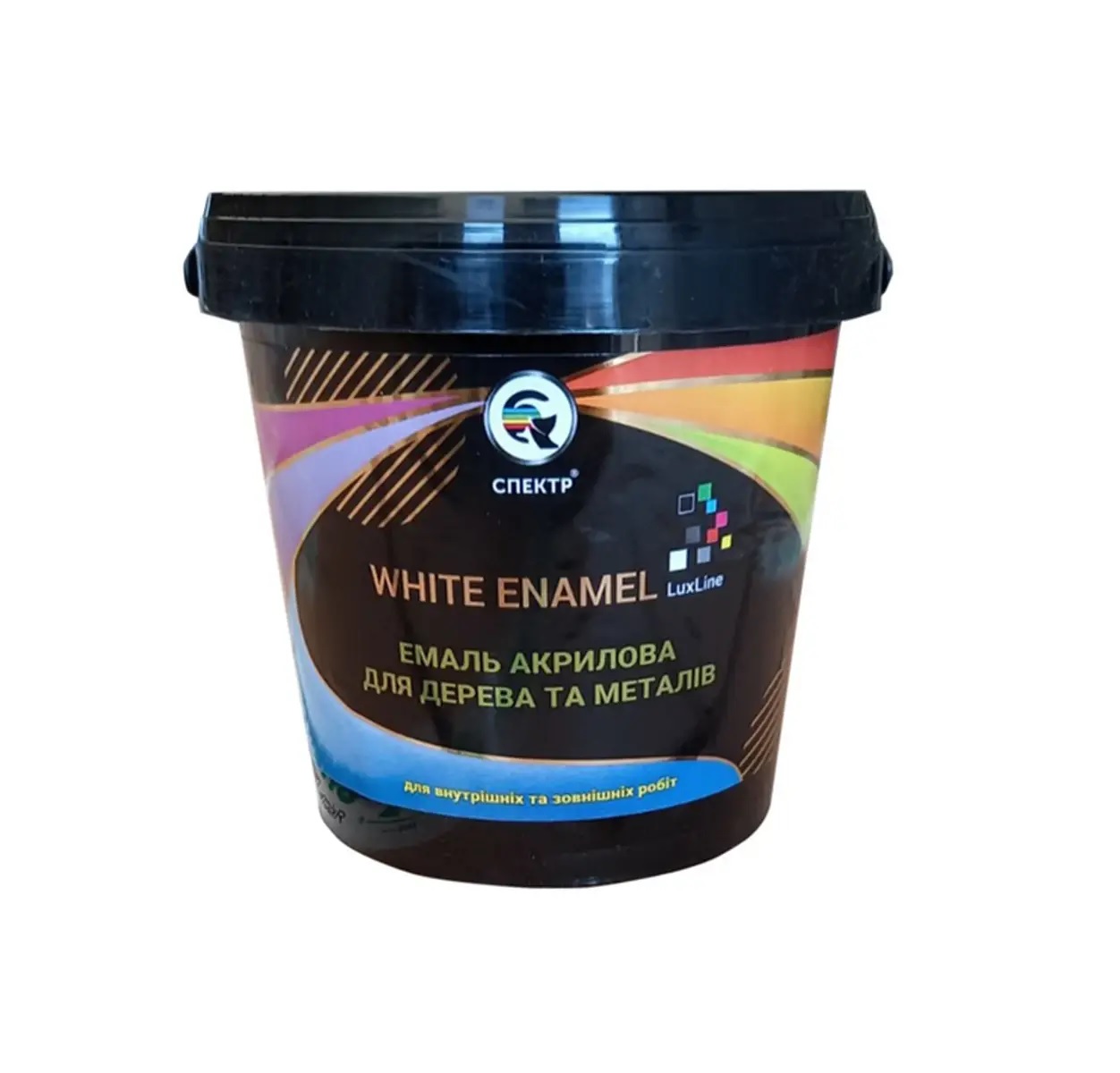 Акрилові емалі для дерева та металу універсальні Lux Line 0,85 кг 1л Блакитна глянець СПЕКТР